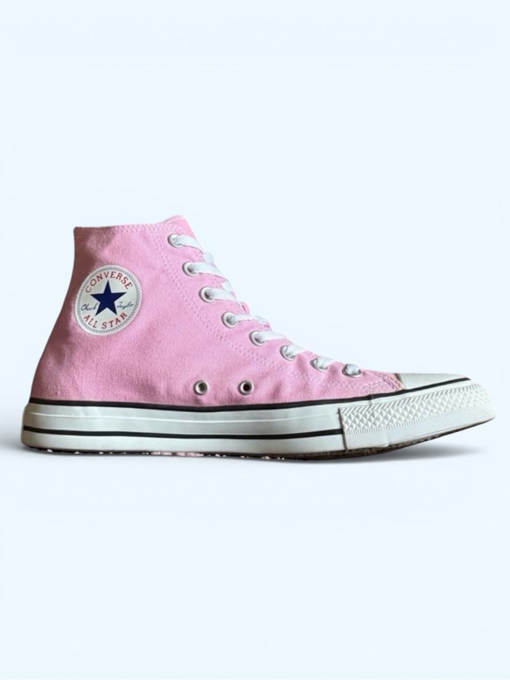CONVERSE Unisex Light Pink High-Tops Size 9.5 Men 11.5 Women